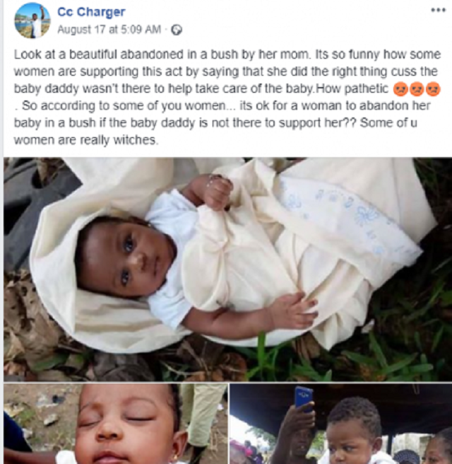 See The Heart Melting Photos Of Cute Baby Abandoned In The Bush [Photos]