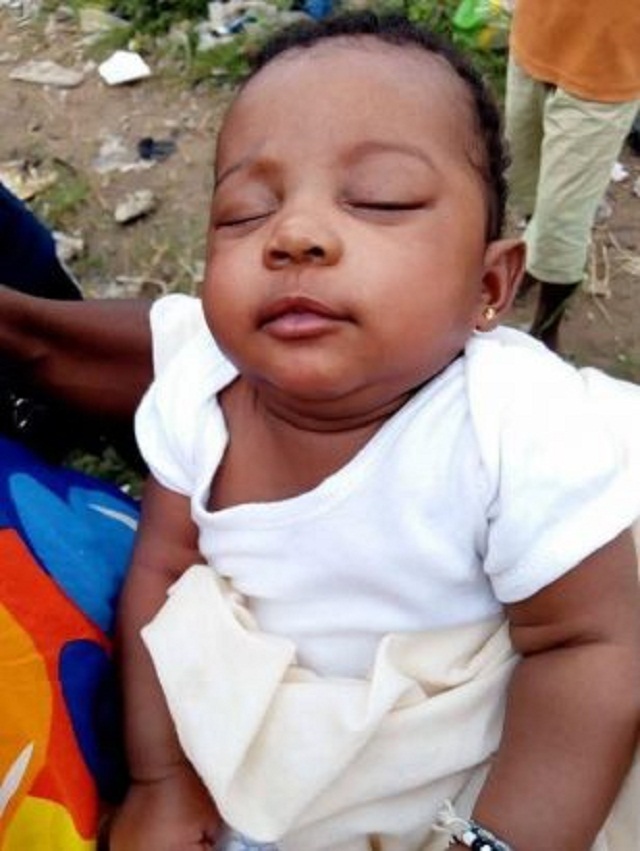 See The Heart Melting Photos Of Cute Baby Abandoned In The Bush [Photos]