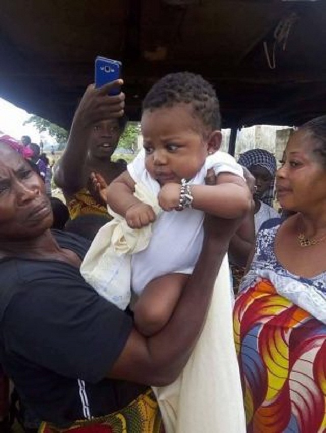 See The Heart Melting Photos Of Cute Baby Abandoned In The Bush [Photos]