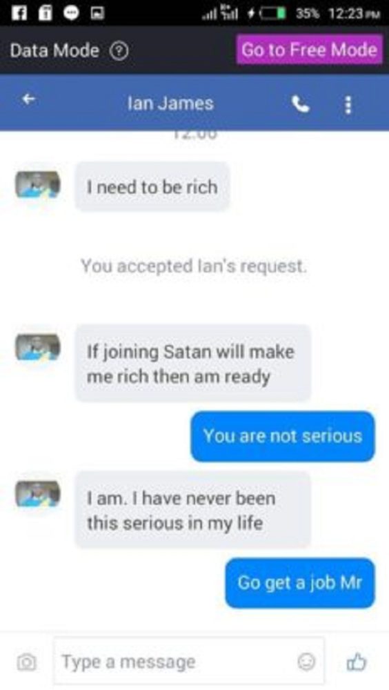 Satan Is Far Better Than God That Is Why I’m Dedicating My Full Soul To Satan – Nigerian Man Says