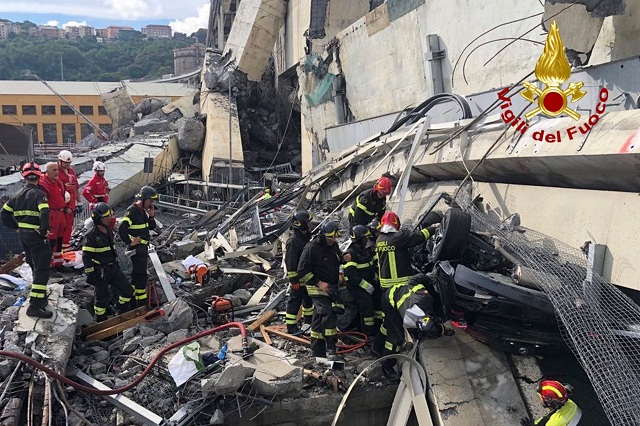 More Than 34 People Feared Dead As Bridge Collapses In Italy [Photos]