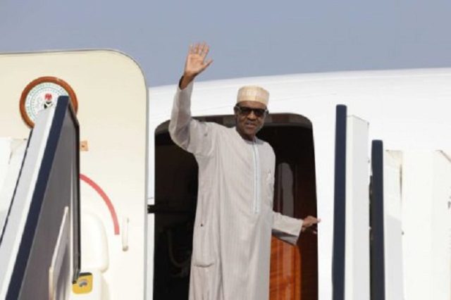 Photos of President Buhari As He Departs For China