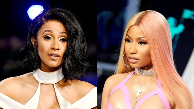American female rappers, nicki Minaj and Cardi B end fight