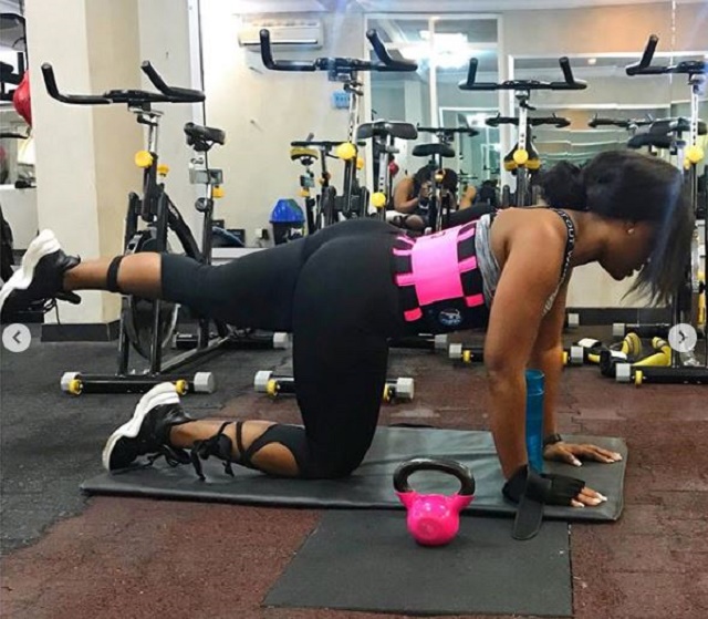 Photos of Cee-C Showcasing Her Curves As She Works Out In the Gym [Photos]