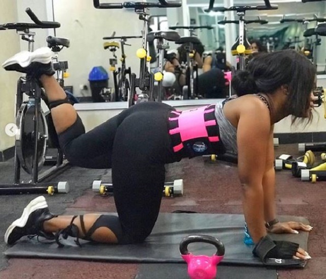 Photos of Cee-C Showcasing Her Curves As She Works Out In the Gym [Photos]