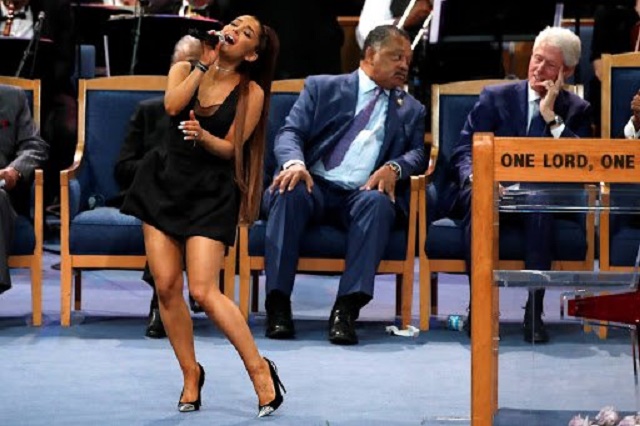 Aretha Franklin Funeral: More Photos of Ariana Grande as She Perform at Aretha Franklin’s Funeral [Video/ Photos]