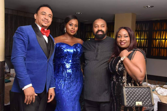 Controversial OAP, Daddy Freeze, Celebrates His Wife Benedicta, As She Turns 40 [Photos]