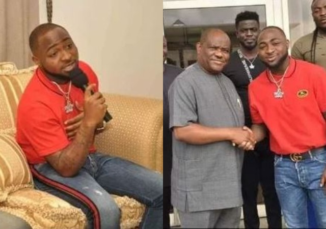 Photos of Davido and His Crew Member at Rivers Govt House as Governor Wike Hosts those [Photos]