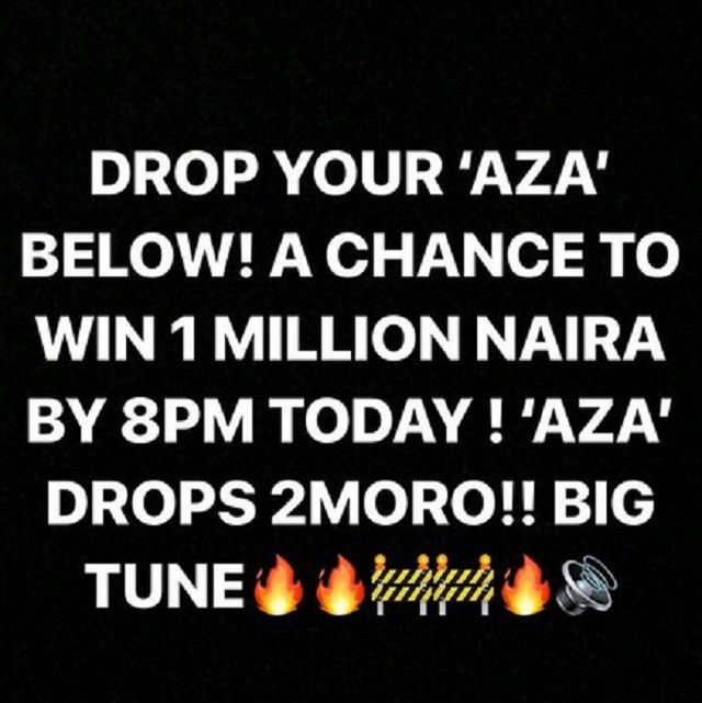 #AZA: Crooner Davido, Gifts A Lucky Fan N1,000,000m On IG