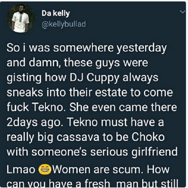 BUSTED!! Dj Cuppy Accused Of Sneaking Into Tekno’s House To Have Cex With Him, See More Shocking Secrets
