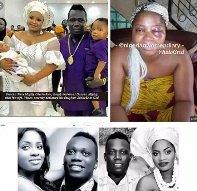  Duncan Mighty Allegedly Beats His Wife Blue-Black [See Photos of Her Swollen Face] 