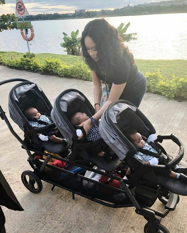 “God Bless the Day I Found You” –Happy FFK Tells His Wife Precious as He Shares Adorable Photos Of Her With Their Sons
