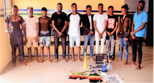 57 Suspected Homosexuals Arrested During Initiation into Gay Club In Lagos [Photos]