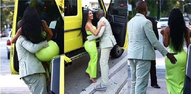 Photos Of Kanye West As He Attends 2Chainz Star Studded Wedding, Shirtless And Wearing Slippers