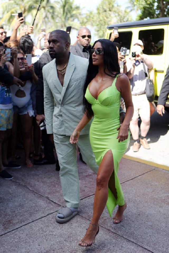 Photos Of Kanye West As He Attends 2Chainz Star Studded Wedding, Shirtless And Wearing Slippers