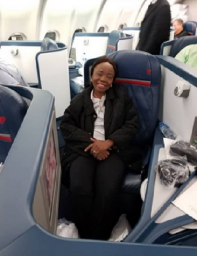 Photos of Linda Ikeji As She Arrives Atlanta for the Birth Of Her Son