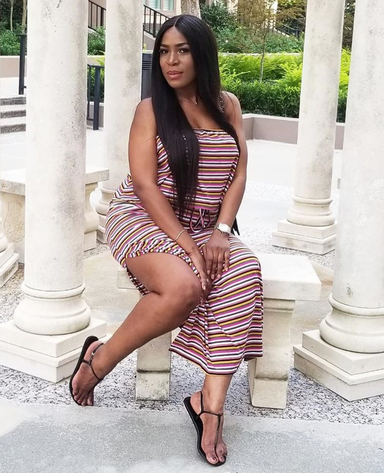 You Need To See What Pregnant Blogger Linda Ikeji Was Spotted Doing Today In Atlanta [Photos]