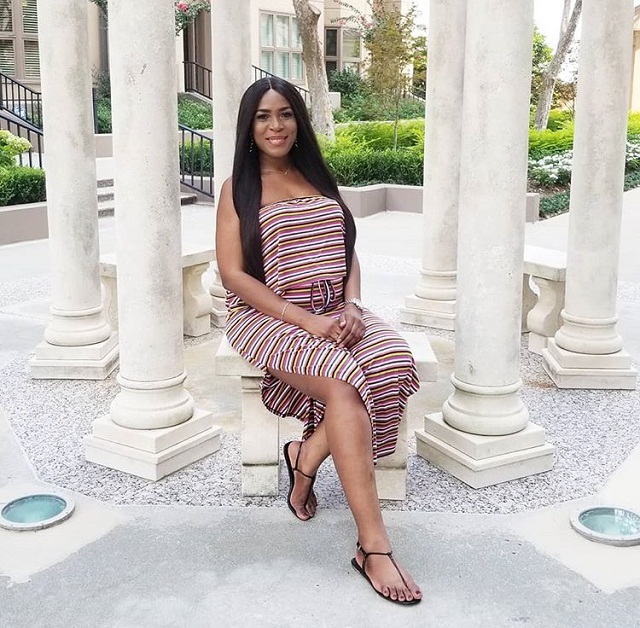 You Need To See What Pregnant Blogger Linda Ikeji Was Spotted Doing Today In Atlanta [Photos]