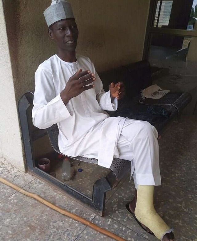 OMG! Remember the Man who trekked from Yola to Abuja in celebration of Buhari, look at what just happened to him [photos]