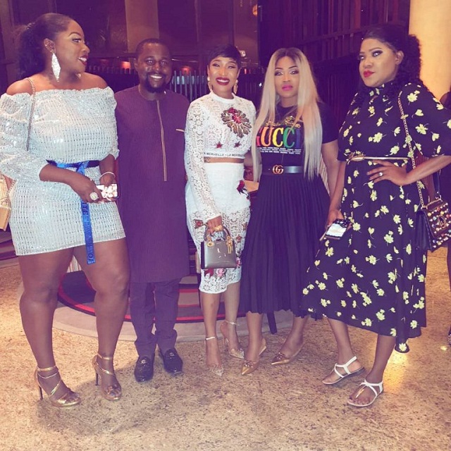 Mercy Aigbe and Toyin Abraham Buries the Hatchet at Bobrisky’s Pre-Birthday Dinner [Photos]