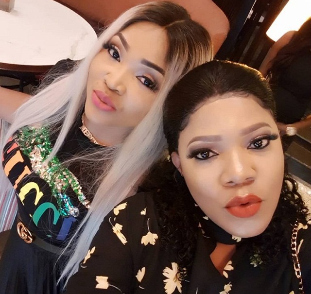 Mercy Aigbe and Toyin Abraham Buries the Hatchet at Bobrisky’s Pre-Birthday Dinner [Photos]