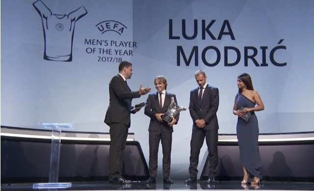 UEFA Men’s Player of the Year: Modric Wins UEFA PLAYER OF THE YEAR
