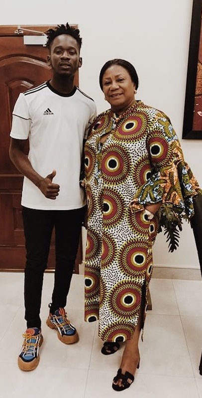 More Photos of Mr. Eazi As He Was Hosted By Ghanaian First Lady [Photos]