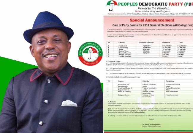 PDP Reveals How Much It Costs To Obtain, Presidential, Governorship and Senatorial Form [You Won’t Believe How much It Costs]