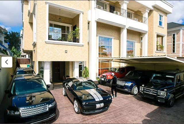 #MondayMotivation; Peter Okoye Flaunts Mansion, Car Fleet to Motivate and Inspire Fans