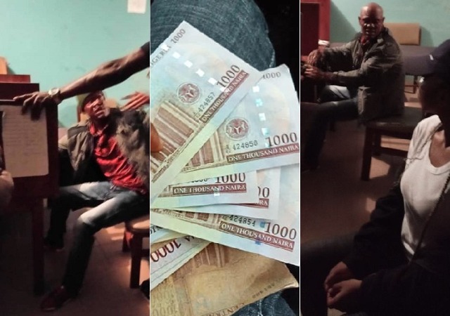 BUSTED! Police Officer Arrested For Extortion After He Was Set Up With Marked N120k [Photos/Video]