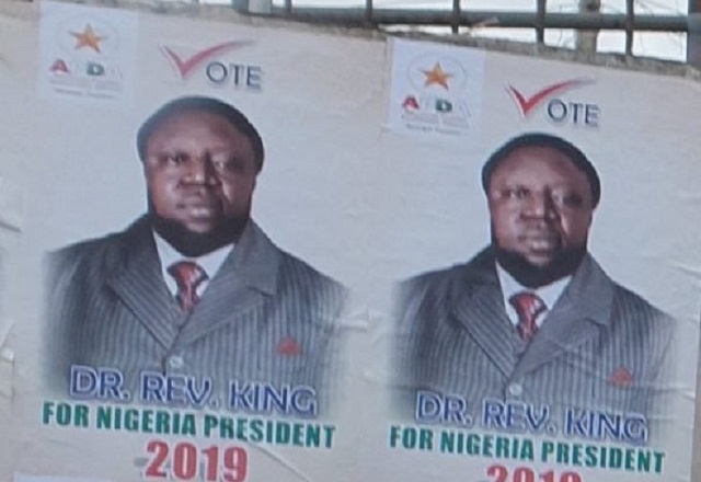 2019 Election: Campaign Posters of Reverend King Flood Streets Ahead Of 2019 General Election