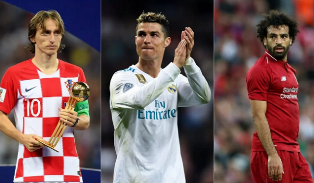 UEFA: Messi Missing As Ronaldo, Salah and Modric Shortlisted For 2017/2018 Player of the Year Award
