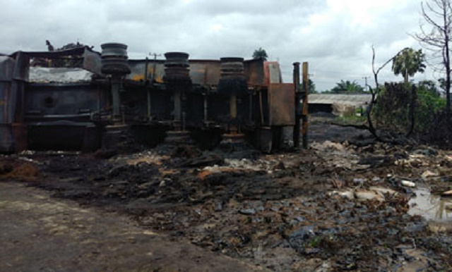 More Photos from the Tanker Explosion That Razed Church, Hotels, Shops in Rivers State