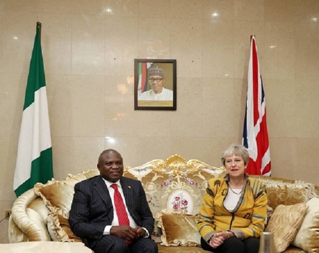 More Photos of Gov. Ambode As He Meets With Theresa May [Photos]