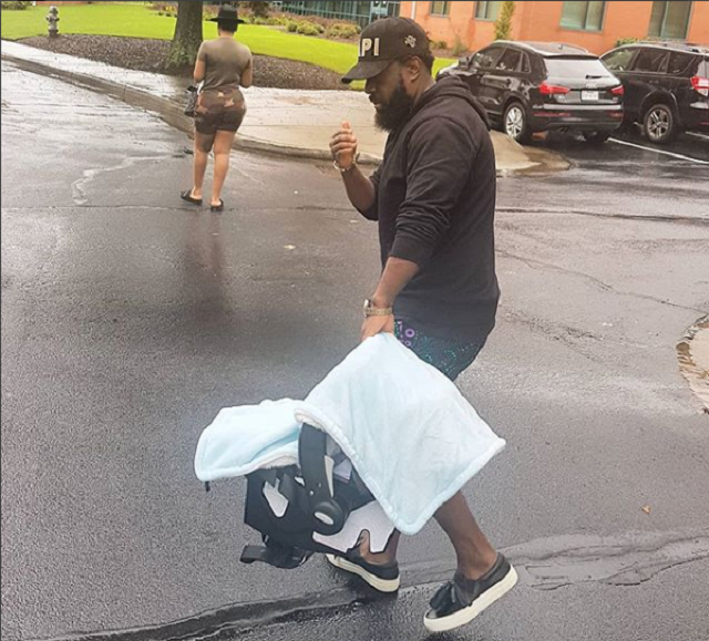 Checkout Timaya and His Newborn Son, Emmanuel Enjoying a Stroll in Atlanta