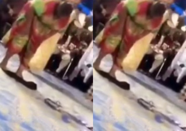 UNBELIEVABLE! Nigerian Lady gives birth to a catfish in Church [photos]