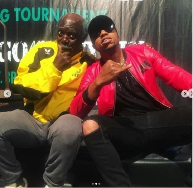 Funny Photos of Papa Ajasco, Charles Okocha and Pa James on Set