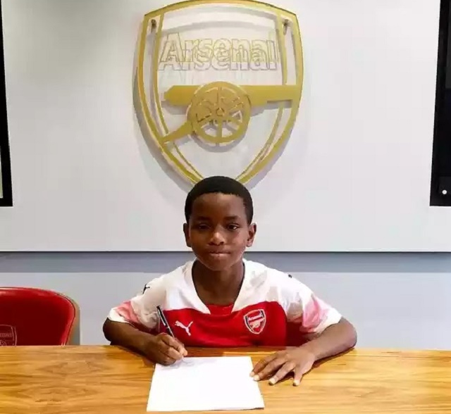 Meet Jayden Adetiba, 9-Year-Old Nigerian Wonder Kid, Signed By Arsenal Football Club
