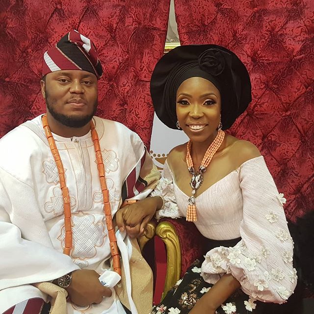 More Lovely Photos from Lala Akindoju and Chef Fregene’s Traditional Wedding