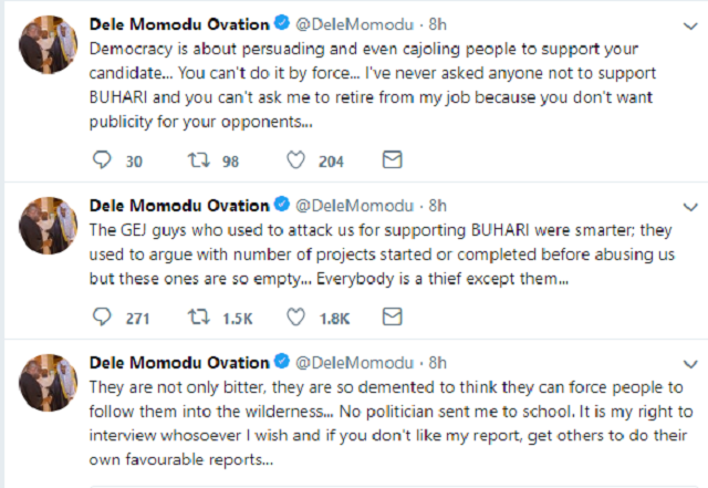Dele Momodu Reveals Why Everybody in Nigeria Is a Thief except Buhari and His Supporters