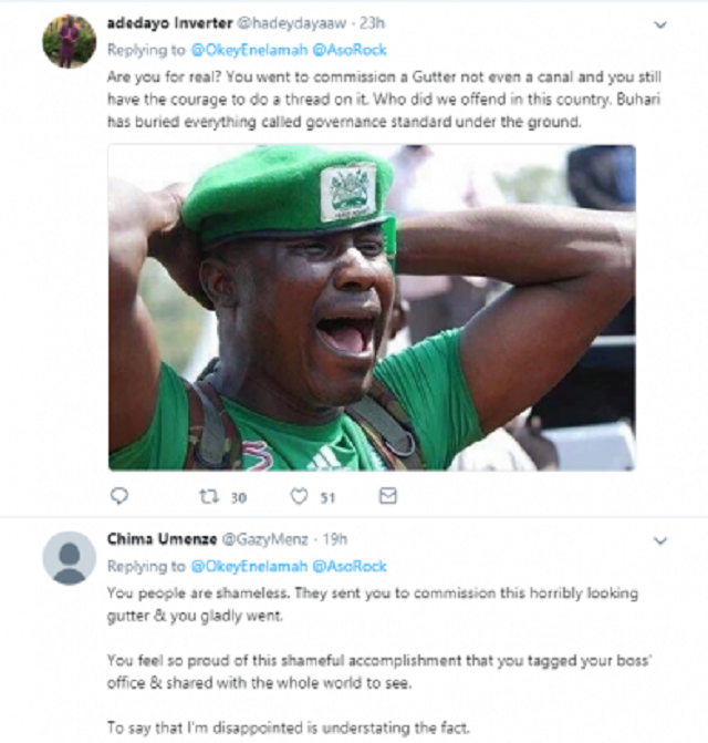 Nigerians Troll OKECHUKWU ENELAMAH, A Nigerian Minister for Commissioning a Gutter