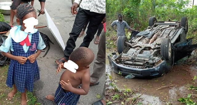 Little Kids Escape Ghastly Accident Unscratched In Delta [Photos]