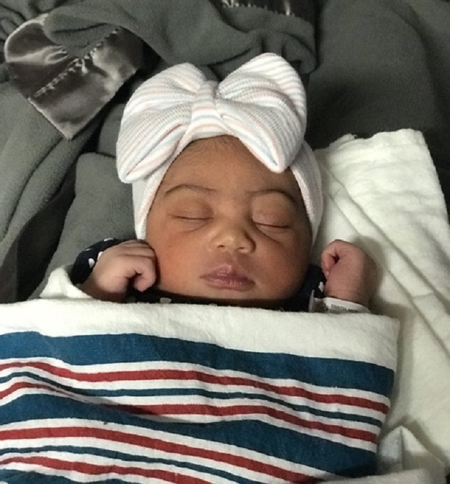 See Adorable Photos of Newborn Baby Girl with Full Eyebrows Melting Hearts Online [Photos]