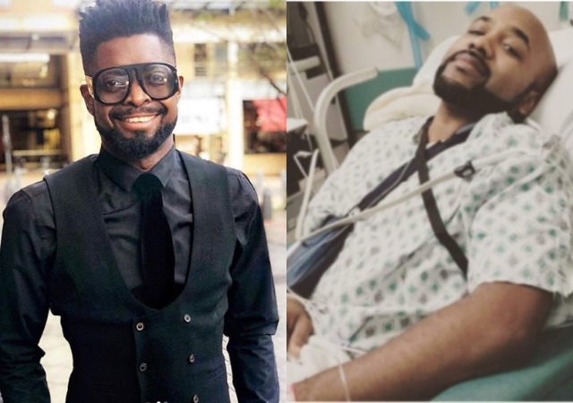 Crooner, Banky W Shares Story of How Basket mouth Was His Unexpected Ray Of Sunshine During His Battle with Cancer