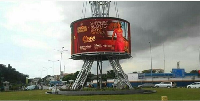 Ex-Bbnaija star Cee-c makes her first major billboard appearance in Lekki