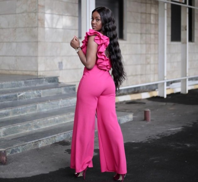 Chioma Assurance, Davido’s Girlfriend, Dazzles in Pink Jumpsuit [Photos]
