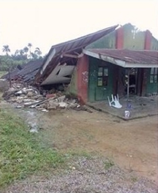 UPDATE: Many Trapped As St. Paul Catholic Church Collapses On Worshipers in Delta [Photos]