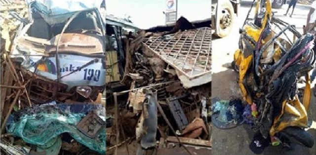 More Graphic Photos of People Killed After Trailer Crashed Into Bus and Tricycles in Onitisha [Photos]