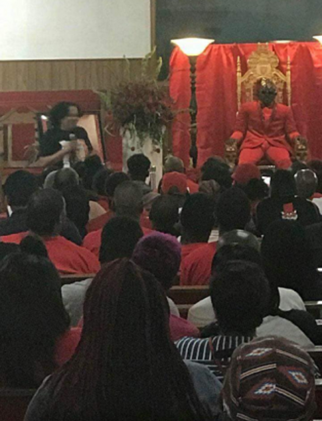 More Photos of Dead Man Dressed Like A King and Sat On A Throne at His Funeral