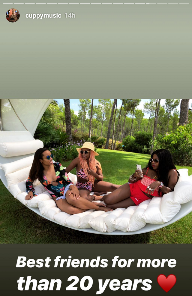 DJ Cuppy Puts Her Sweet Bikini Body On Display, As She Enjoys Vacation With Friends In Ibiza! [Photos]